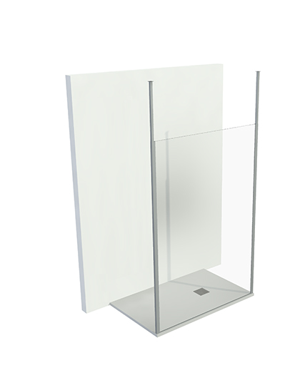 box doccia TDA A 3 lati Walk-in